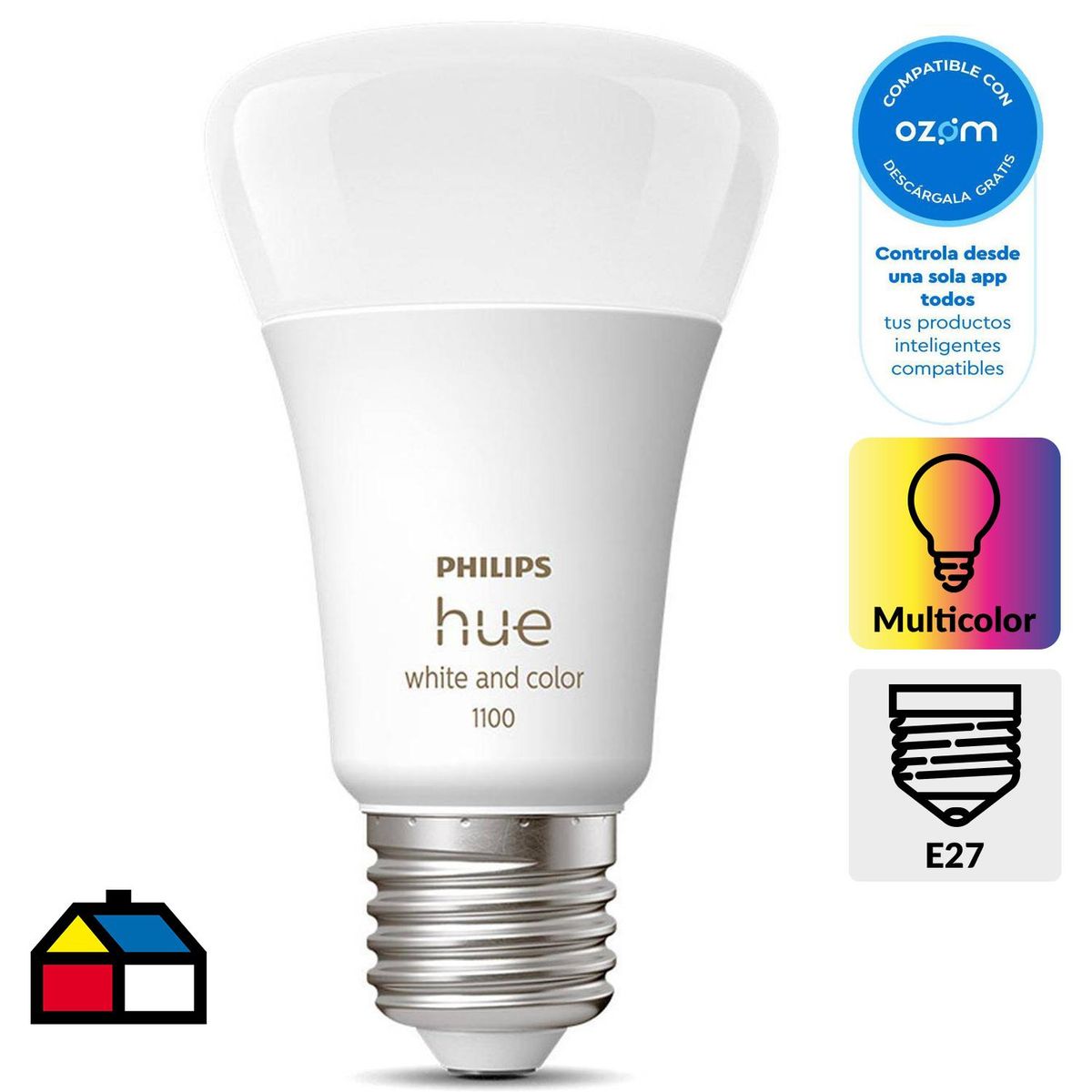 PHILIPS -  9 W Luz Multicolor