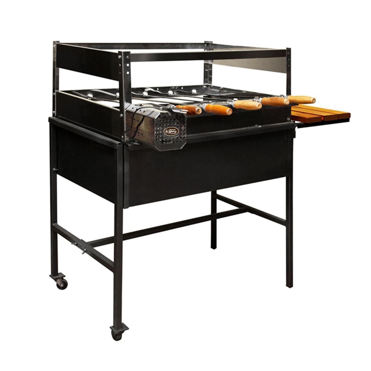 ALCAZAR - Parrilla a Carbón con Motor Metal