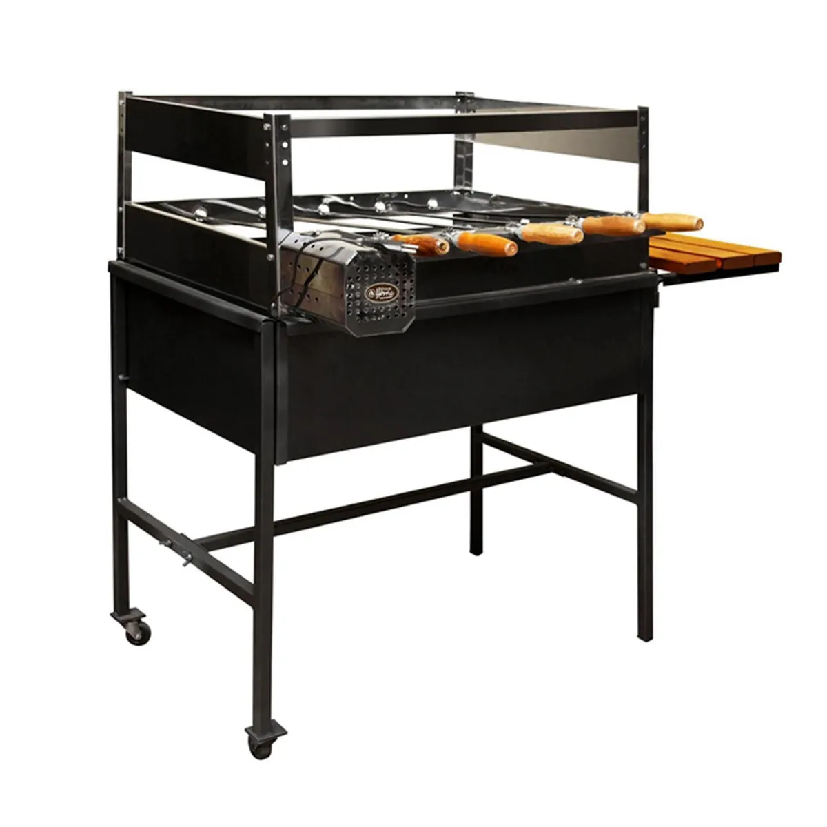 ALCAZAR - Parrilla a Carbón con Motor Metal