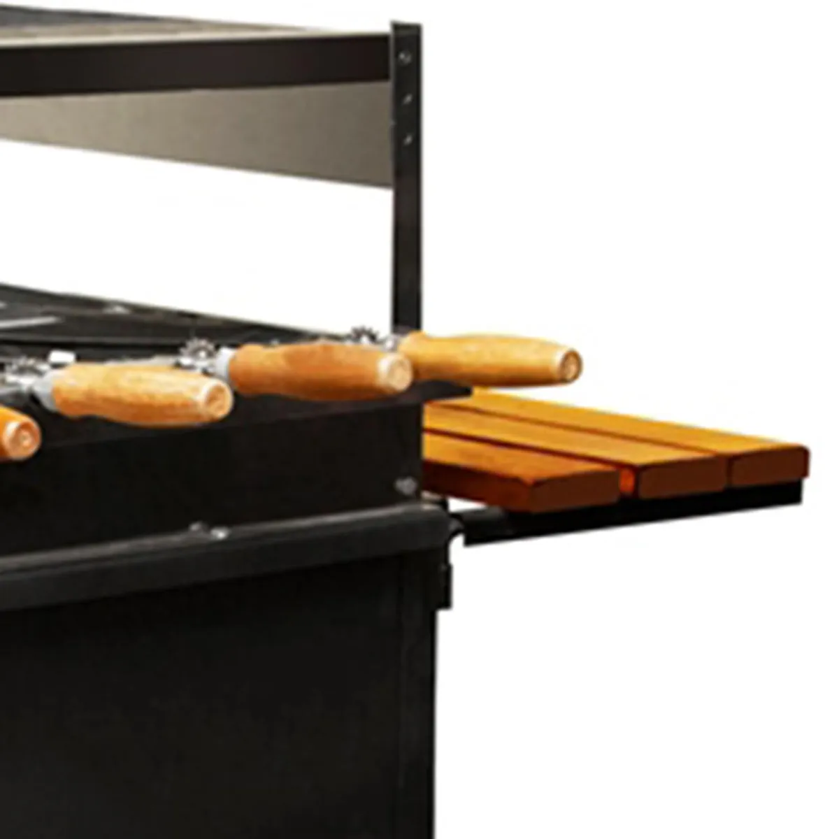 ALCAZAR - Parrilla a Carbón con Motor Metal