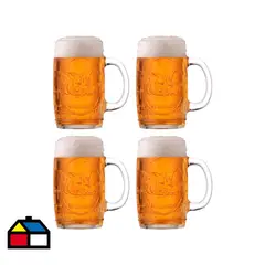 ALLEGRA - Set cerveceros 480 cc 4 unidades