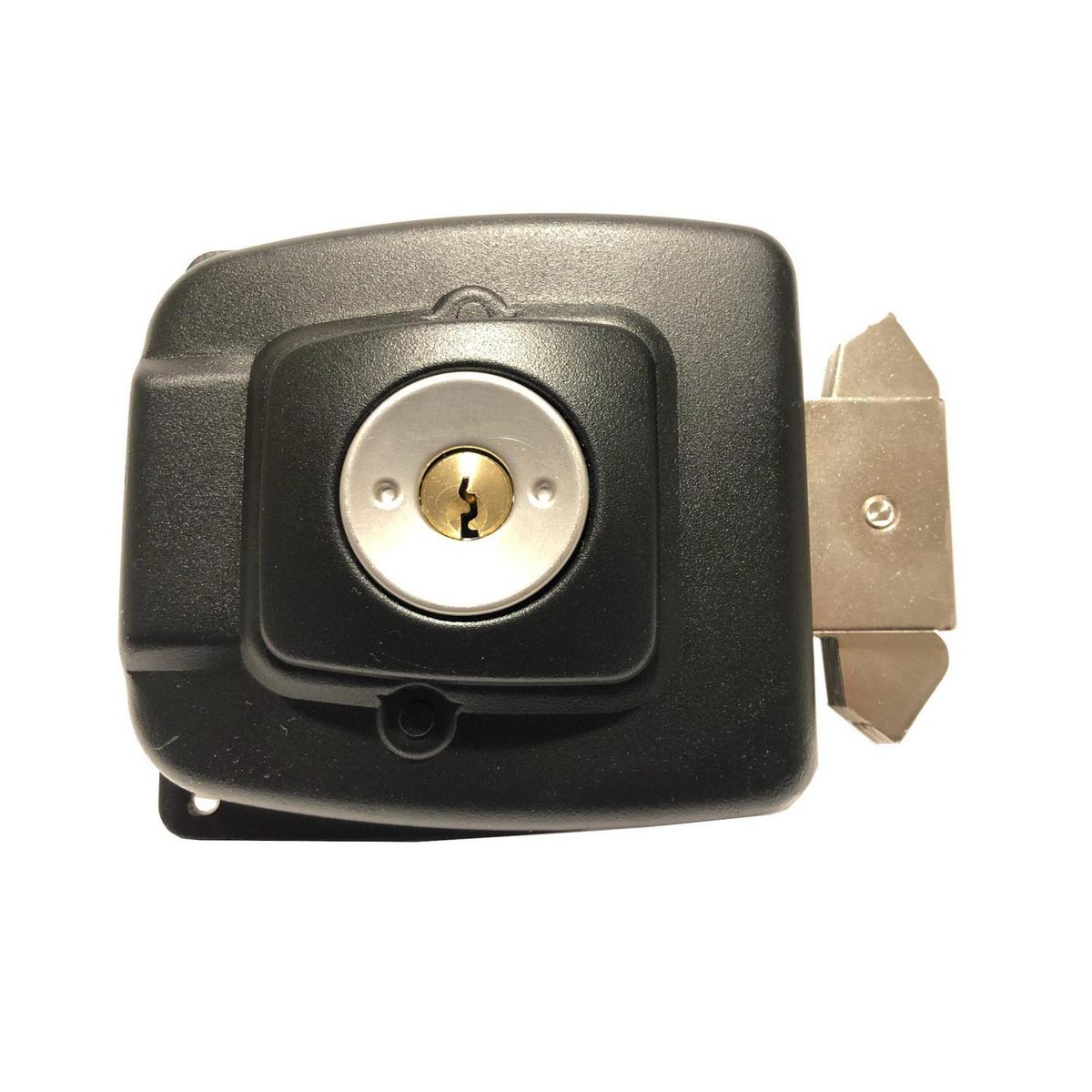 FIXSER - Cerradura sobreponer puerta/corredera negra