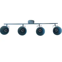 BYP - Barra tubo 4 Luces E27 Cosmos celeste s/ampolleta
