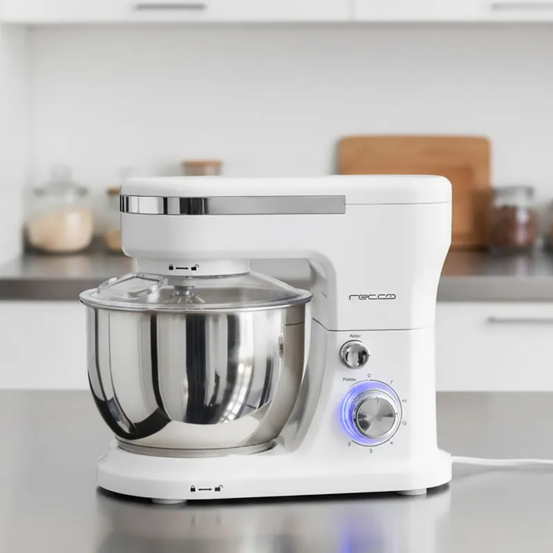 RECCO - Batidora de Pedestal 4 l 600 W Blanco RBP-BISCOTTB