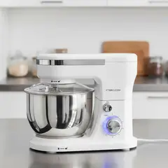 RECCO - Batidora de Pedestal 4 l 600 W Blanco RBP-BISCOTTB