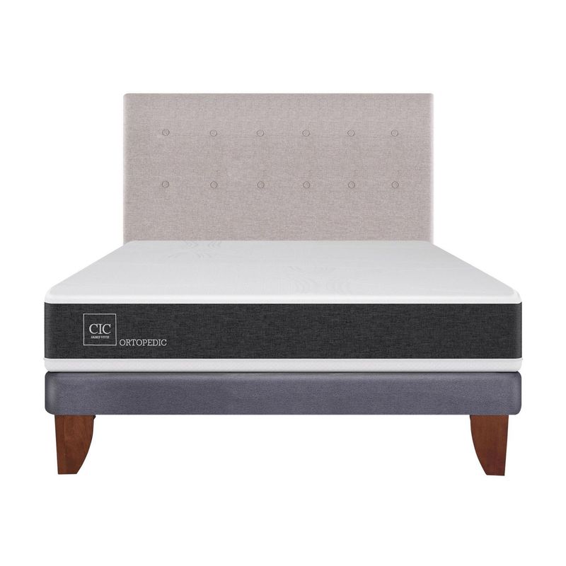 CIC - Cama europea ortopedic 2 plazas bn + respaldo
