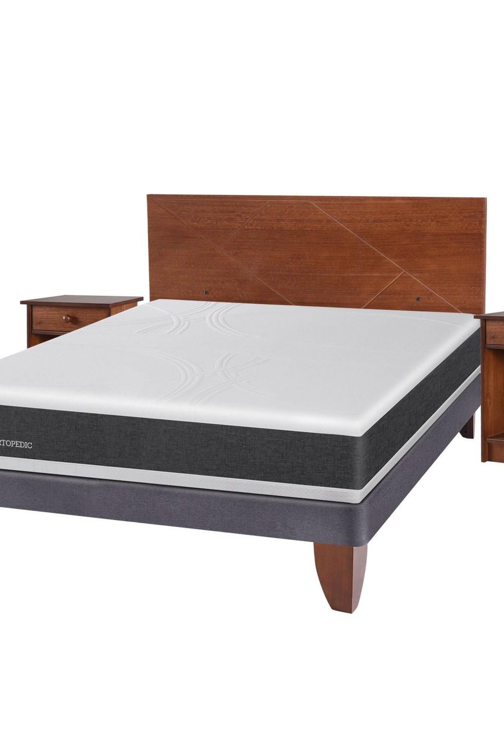 CIC - Cama europea ortopedic 2 plazas bn + muebles