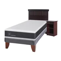 Cama Europea Ortopedic 1.5 Plazas + Muebles