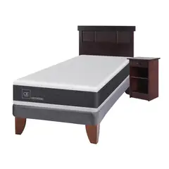CIC - Cama Europea Ortopedic 1.5 Plazas + Muebles