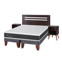 Cama Europea Ortopedic 2 Plazas Bd + Muebles