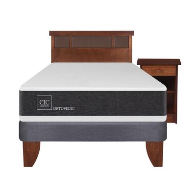 Imagen 2 del producto Cama Europea Ortopedic 1.5 Plazas + Muebles