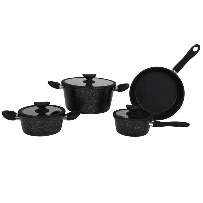 JUST HOME COLLECTION - Batería de cocina 7 piezas aluminio