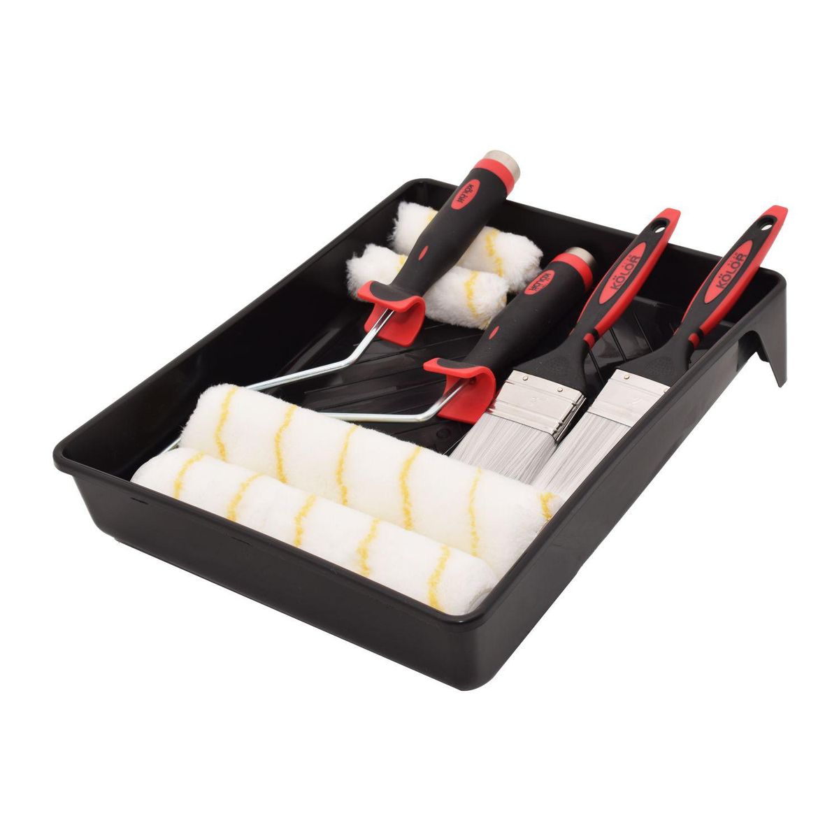 KOLOR - Set De Pintura Con Accesorios Para Hogar 9 Unidades