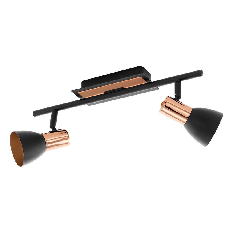 EGLO - Barra Acero Negro 2 Luces GU10