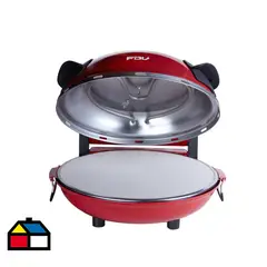FDV - Horno para Pizza Eléctrico 1.200 W Rojo Napoles