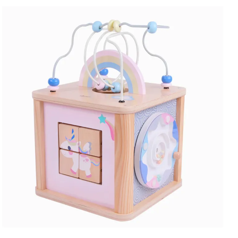 Cubo Didáctico De Actividades Educativas Para Bebé