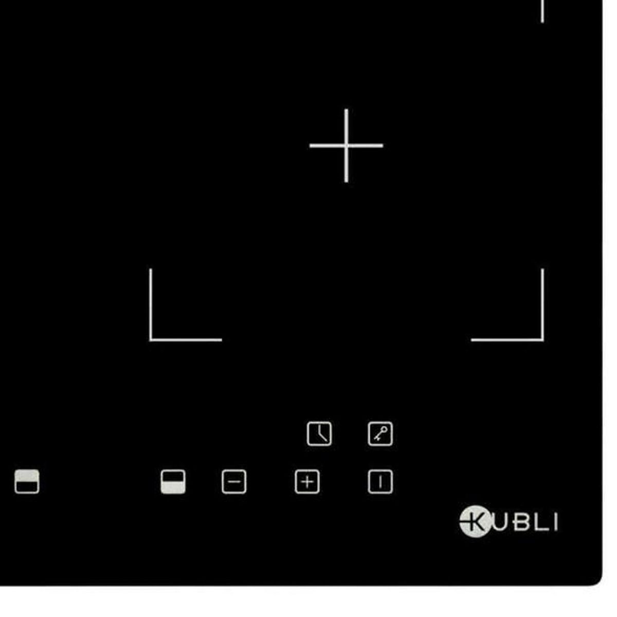 KUBLI - Encimera Vitrocerámica 2 Platos Negro KUBLI Vitro 2 Plus