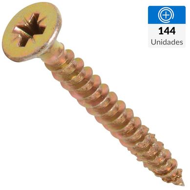 Tornillo Tirafondo Cabeza Phillips Madera 2 