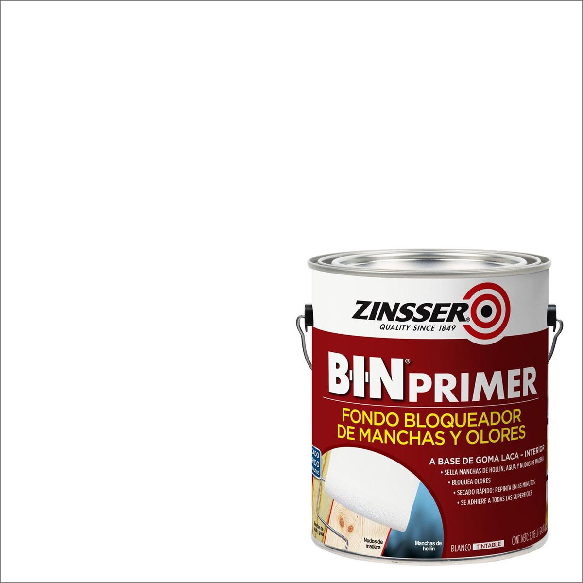 RUST OLEUM - Fondo Bloqueador Manchas y Olores Lata 1 galón(es) Mate Blanco