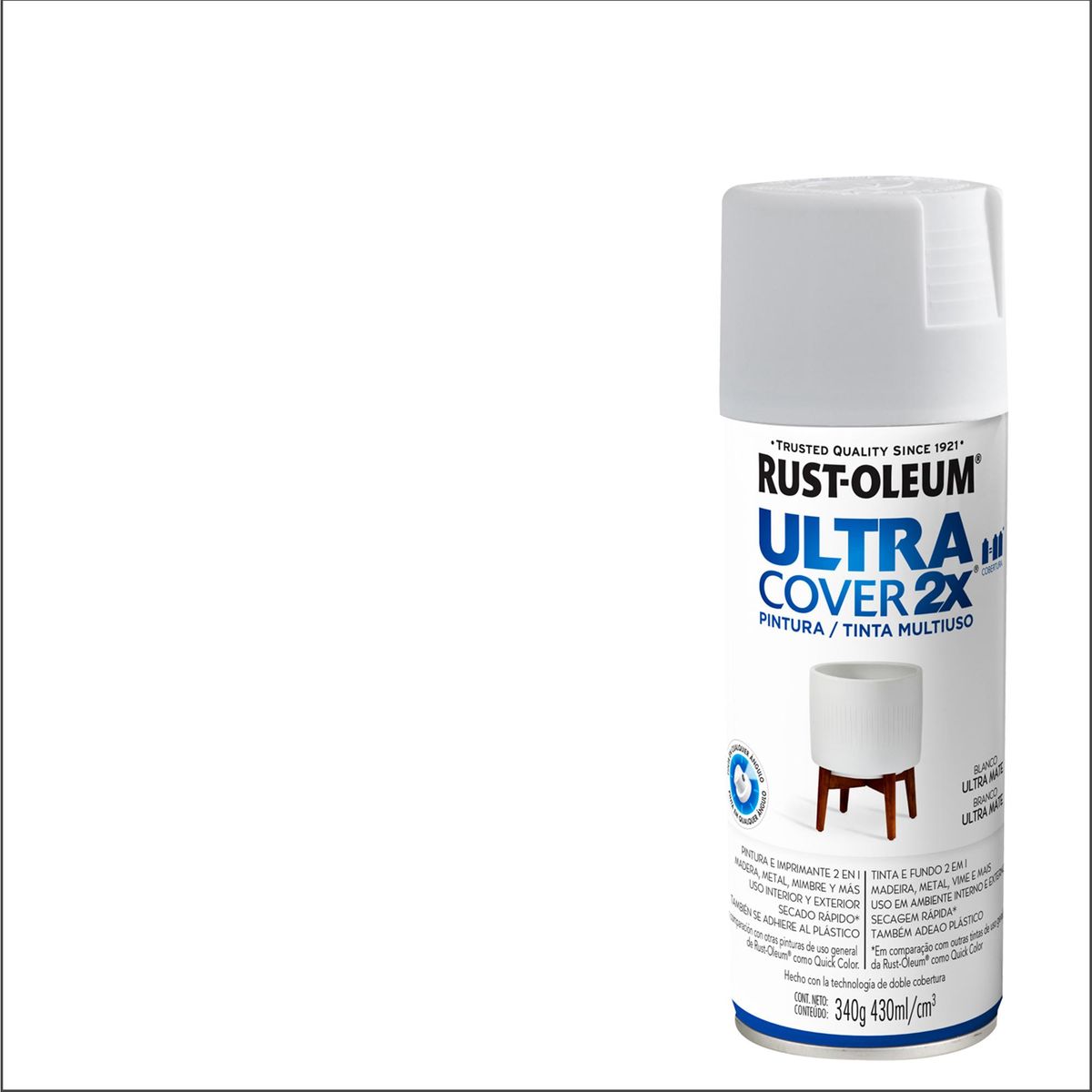 RUST OLEUM - Pintura Multiuso Spray 0.43 l Mate Blanco