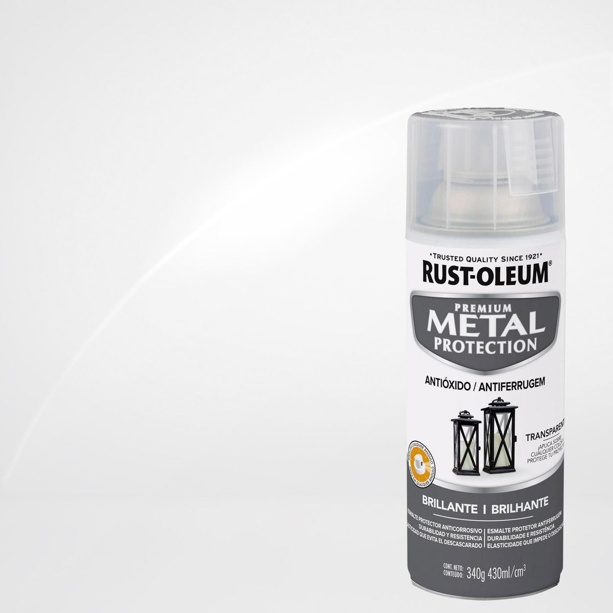RUST OLEUM - Esmalte Anticorrosivo Spray 0.43 l Brillante Transparente