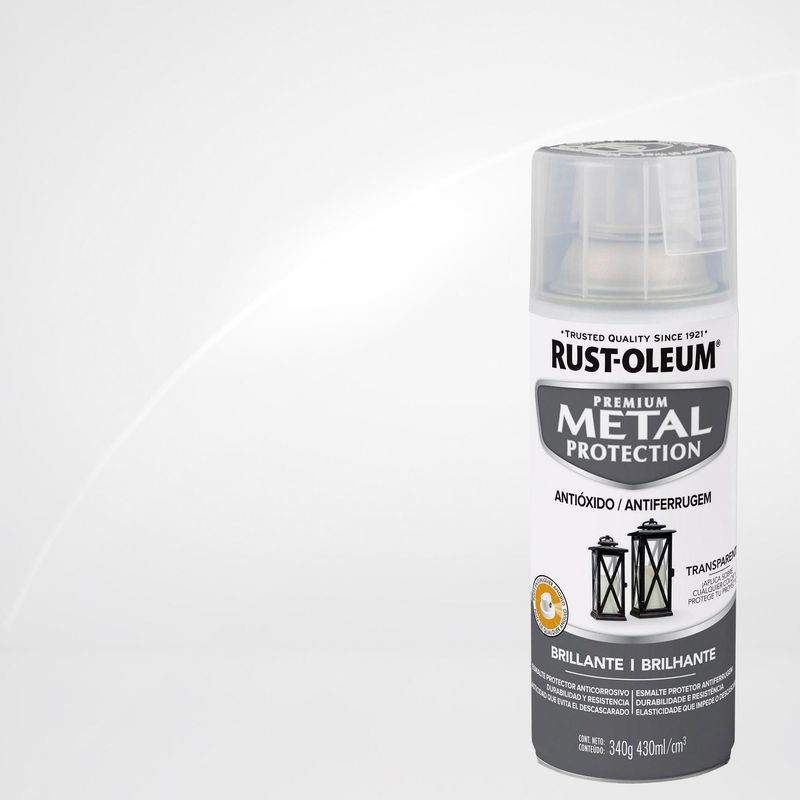 RUST OLEUM - Esmalte anticorrosivo 340 gr brillante transparente