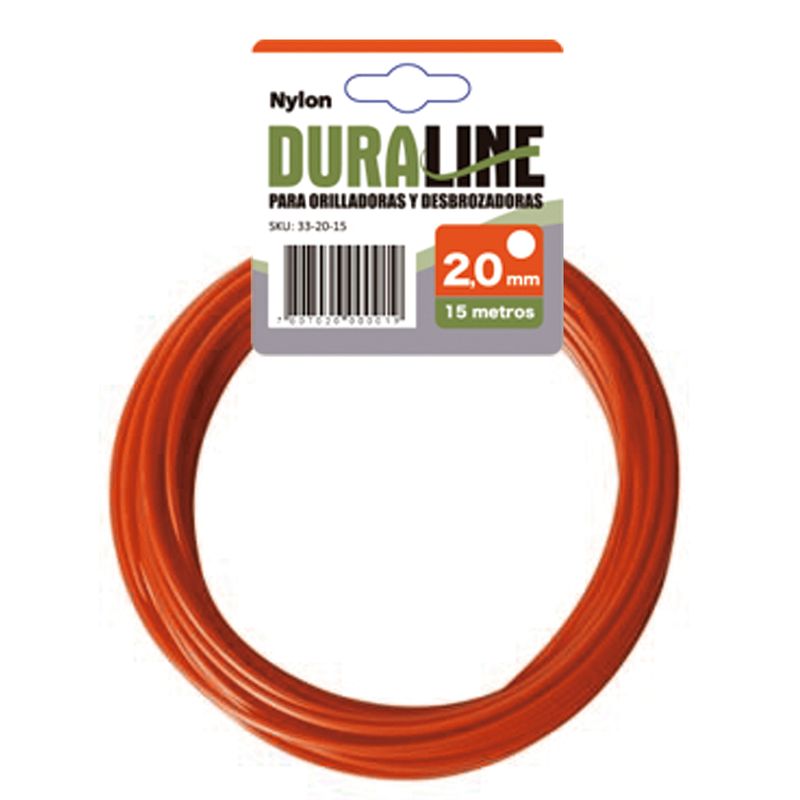 DURALINE - Nylon para orilladora 2,0 mm - largo 15 m