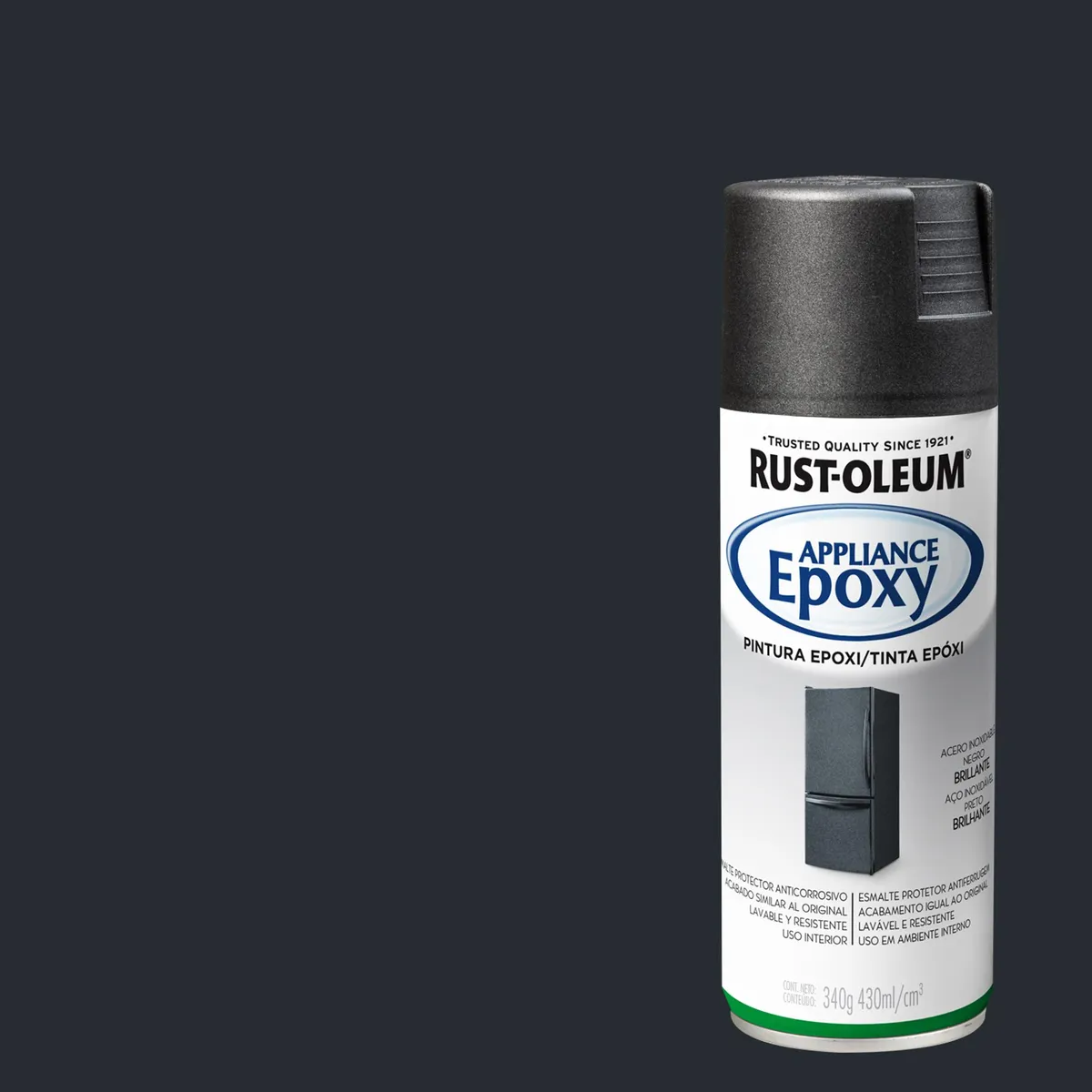 RUST OLEUM - Pintura Epoxy Spray 0.43 l Satinado Negro