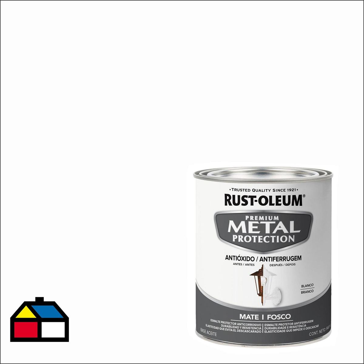 RUST OLEUM - Esmalte Anticorrosivo Lata 0.946 l Mate Blanco