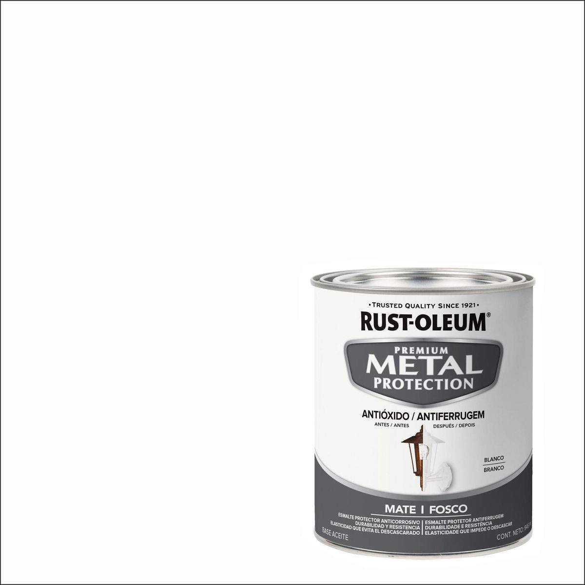 RUST OLEUM - Esmalte Anticorrosivo Lata 0.946 l Mate Blanco