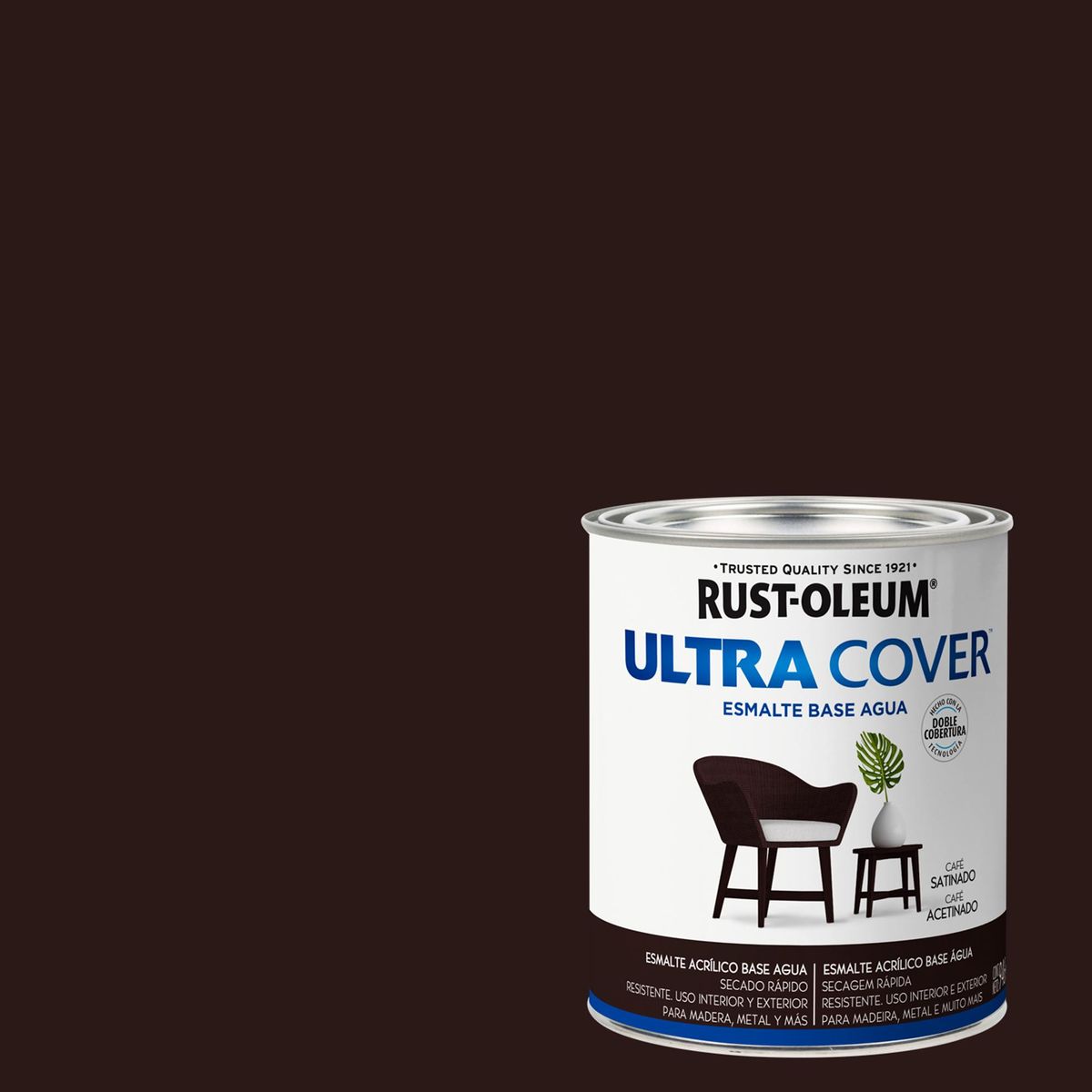 RUST OLEUM - Esmalte Acrílico Brillante 1 galón(es) Café