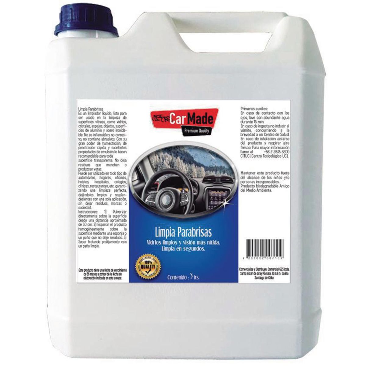 CAR MADE - Limpia Parabrisas 5 lt
