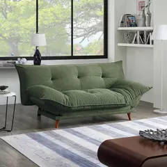 JUST HOME COLLECTION - Futón Verde musgo 193x87x97 cm
