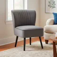 JUST HOME COLLECTION - Poltrona 1 cuerpo RABAT 64x80x58 cm Gris