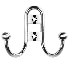 JUST HOME COLLECTION - Perchero Doble Metal Plateado