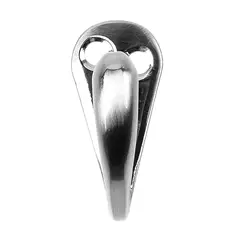 JUST HOME COLLECTION - Set 6 Perchas Metal Nickel