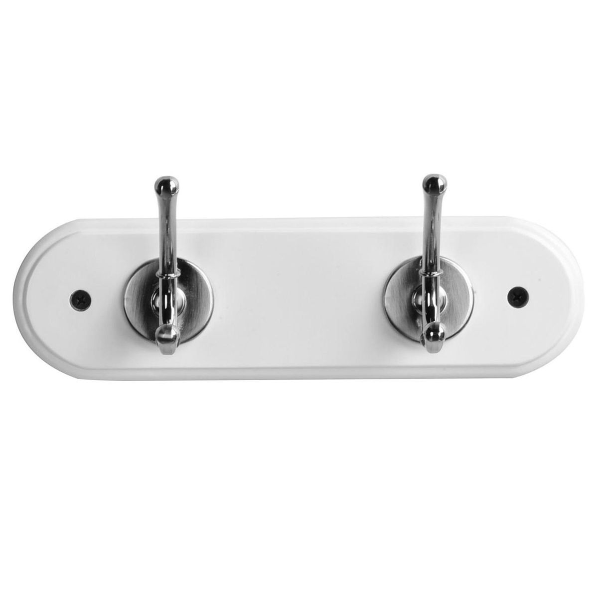 JUST HOME COLLECTION - Percha 2 Ganchos Madera Blanco