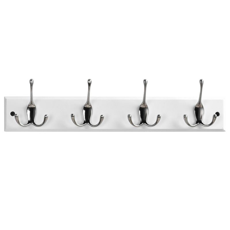 JUST HOME COLLECTION - Perchero Par Doble Madera Blanco