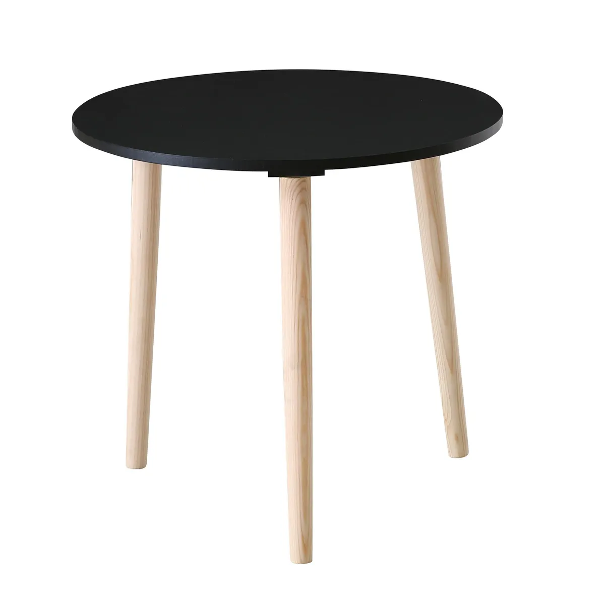 JUST HOME COLLECTION - Mesa Ripply Negro 48x48x44 cm