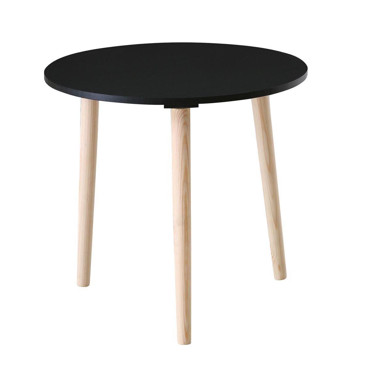 JUST HOME COLLECTION - Mesa Ripply Negro 48x48x44 cm