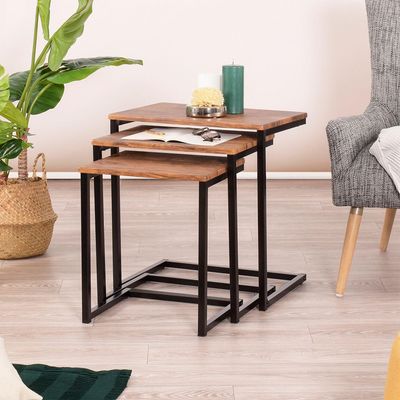 Imagen 2 del producto Set Mesas Maximo Café 50x90x45 cm