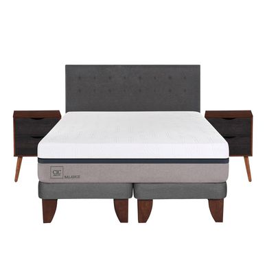 Cama europea balance king + muebles