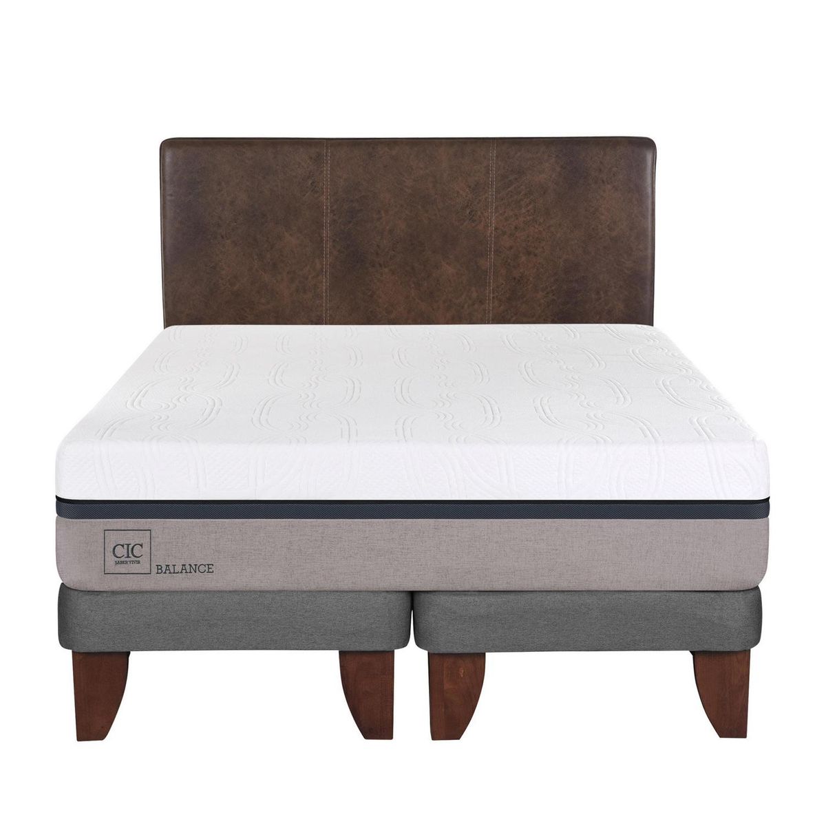 CIC - Cama europea balance 2 plazas bd + respaldo