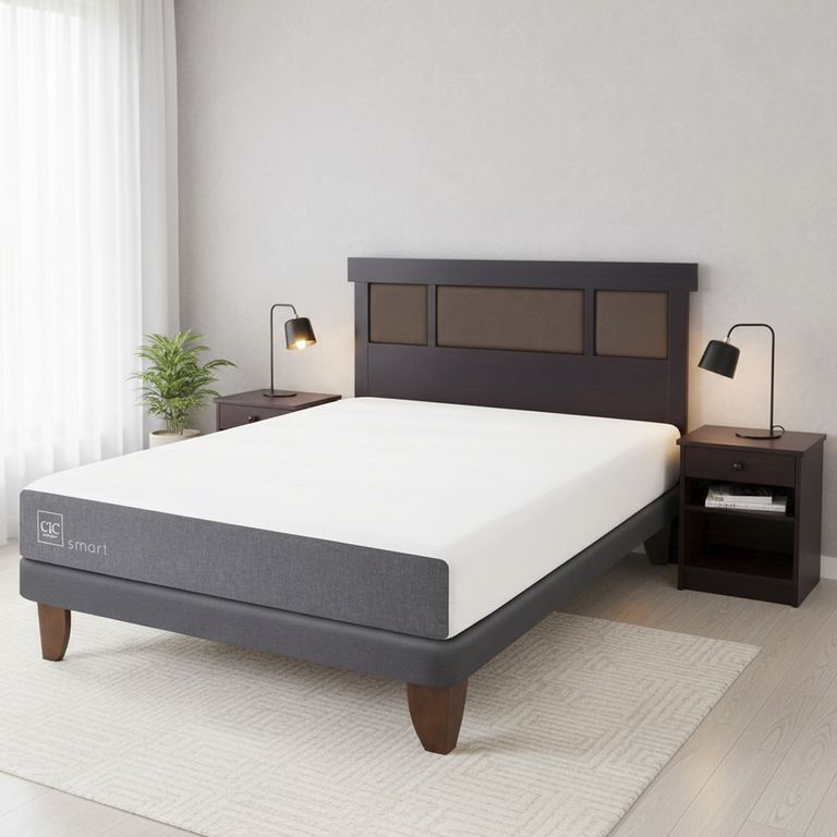 Cama Europea Smart 2 Plaza Bn + Muebles