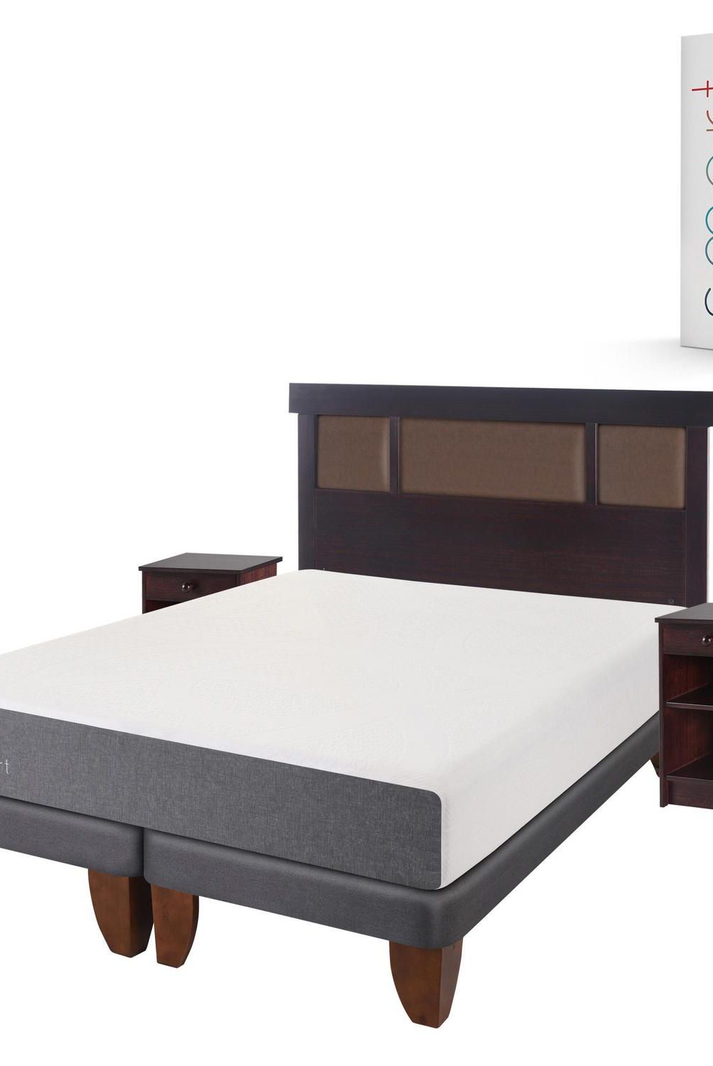 CIC - Cama europea smart 2 plaza bd + muebles