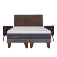 CIC - Cama europea ortopedic advance king + muebles