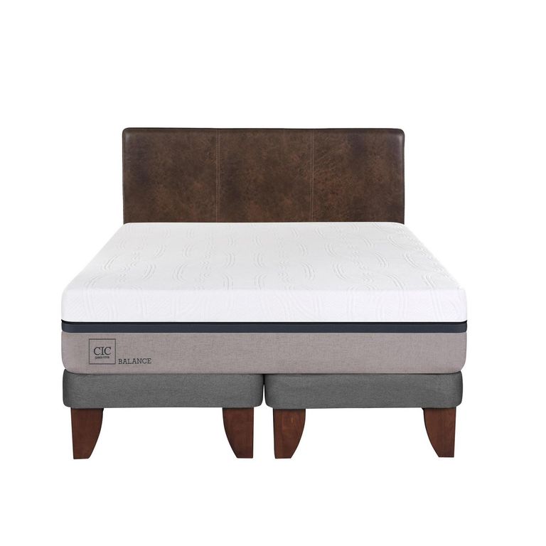 CIC Cama Europea Balance King + Respaldo