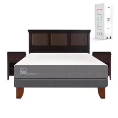 CIC - Cama europea smart 2 plaza bn + muebles