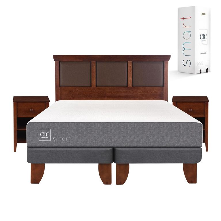 Cama Europea Smart King + Muebles