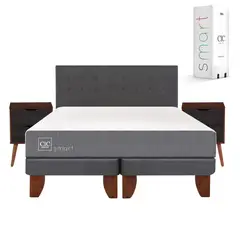 CIC - Cama europea smart king + muebles